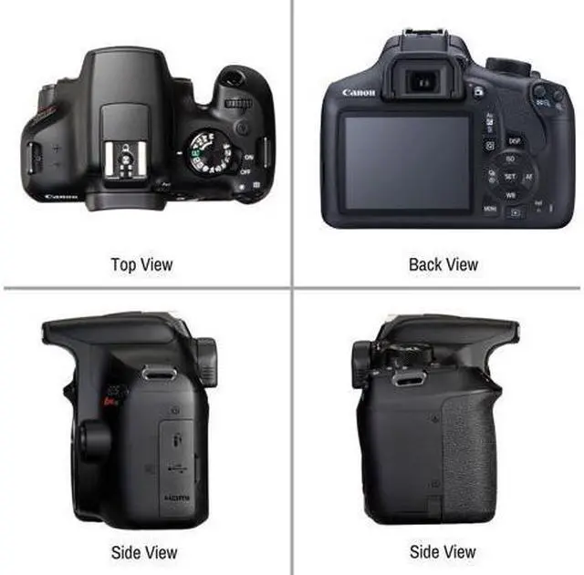 Alt view image 2 of 7 - Canon Rebel T6 DSLR Camera with 18-55mm Lens and Canon EF-S 75-300mm Lens Memory Card, Photo Software (Mac), 3 Battery Bundle