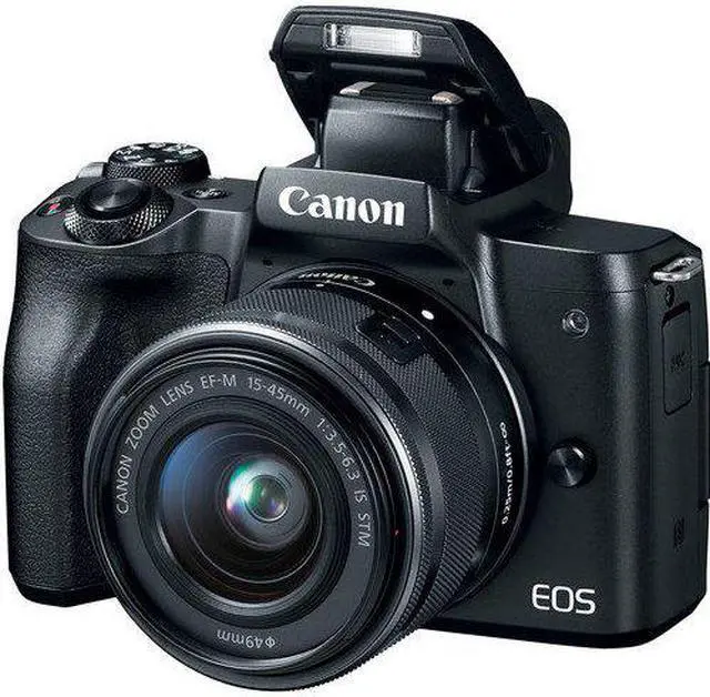 Alt view image 4 of 4 - Canon EOS M50 Mirrorless Digital Camera with 15-45mm Lens Bundle with Canon Shoulder Bag + More - Intl Model