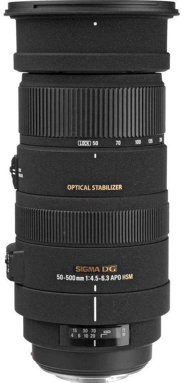 Alt view image 3 of 4 - Sigma 50-500mm f/4.5-6.3 APO DG OS HSM Lens for Sony/Minolta for Sony A Mount + Accessories (International Model with 2