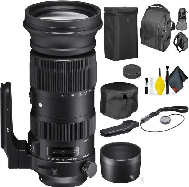 Main image of Sigma 60-600mm f/4.5-6.3 DG OS HSM Sports Lens for Nikon F + Deluxe Lens Cleaning Kit