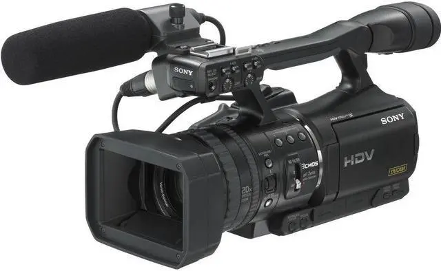 Alt view image 6 of 8 - Sony HVR-V1U HDV Camcorder - with Memory Card