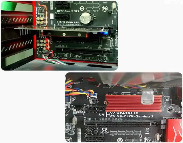 Alt view image 7 of 7 - M.2 NVMe Heatsink for SM951 SM961 950PRO XP9410 M.2 SSD Cooling Heatsink