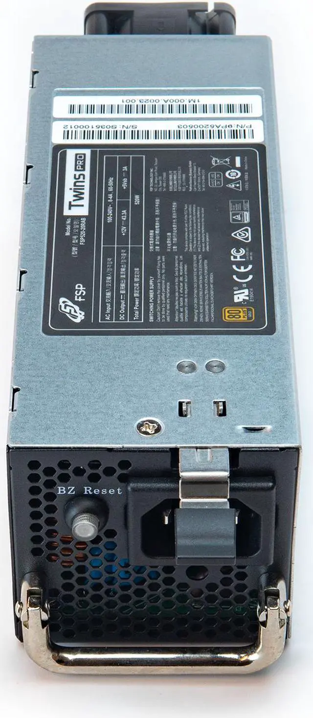 Alt view image 2 of 5 - FSP Twins Pro ATX PS2 1+1 Individual Module for Twins PRO 500W Efficiency Greater than 90% Hot-Swappable Redundant Digital Power Supply (FSP520-20RAB)