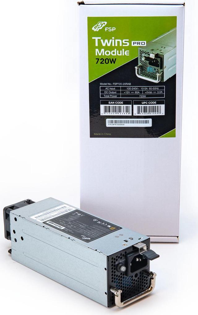 FSP Twins Pro ATX PS2 1+1 Individual Module for Twins PRO 700W Efficiency  Greater than 90% Hot-swappable Redundant Digital Power Supply (FSP720-20RAB)