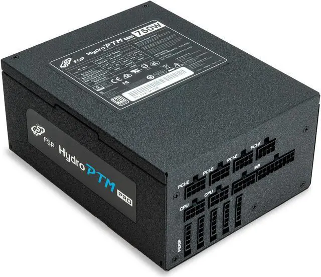 Alt view image 2 of 14 - FSP Hydro PTM Pro 750W 80 Plus Platinum Full Modular ATX 12V Power Supply (HPT2-750M)
