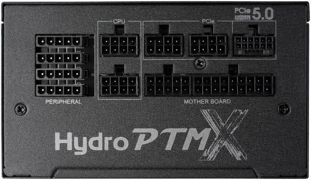 Alt view image 4 of 7 - FSP Hydro PTM X PRO 850W 80 Plus Platinum Full Modular ATX 3.0 PCIe Gen 5. W/ 12VHPWR Cable Power Supply (HPT3-850M-G5) Compact Size