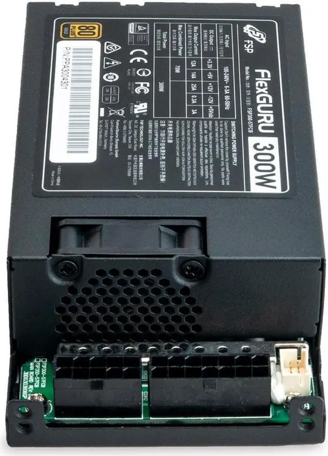 Alt view image 3 of 6 - FSP FlexGURU Power Supply, Flex ATX 300W, 80 Plus Gold, Full Modular (FSP300-57FCB)