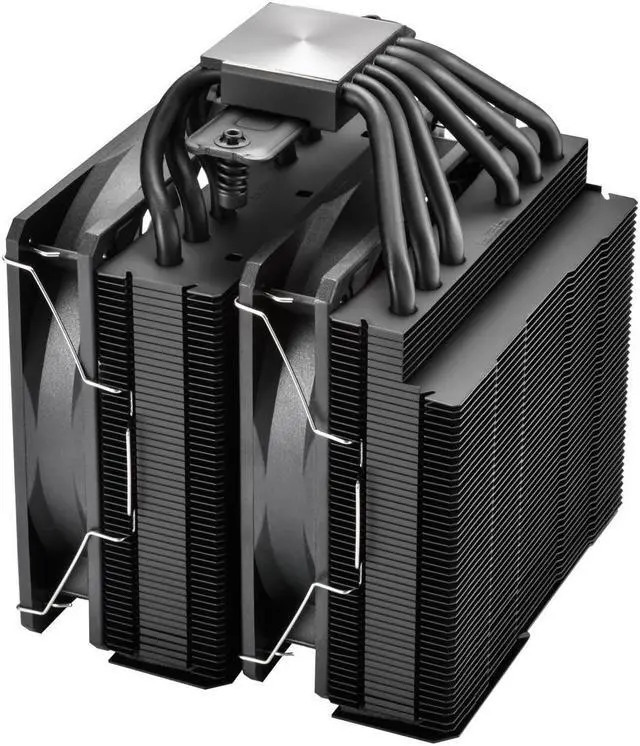 Alt view image 6 of 6 - FSP MP7 Dual Tower CPU Cooler, Dual 120mm PWM Fans, 6 Copper Heat Pipes Compitable with Latest CPU LGA 1851/1700 / 1200 and AM4 / AM5 with 3 Years Warranty (MP7-Black)
