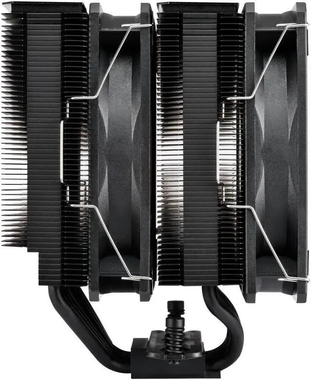 Alt view image 3 of 6 - FSP MP7 Dual Tower CPU Cooler, Dual 120mm PWM Fans, 6 Copper Heat Pipes Compitable with Latest CPU LGA 1851/1700 / 1200 and AM4 / AM5 with 3 Years Warranty (MP7-Black)
