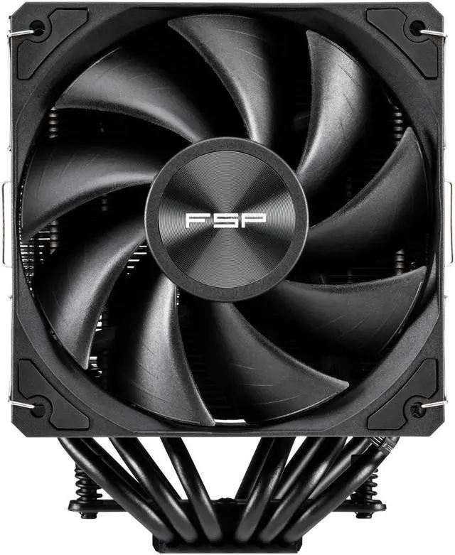 Alt view image 4 of 6 - FSP MP7 Dual Tower CPU Cooler, Dual 120mm PWM Fans, 6 Copper Heat Pipes Compitable with Latest CPU LGA 1851/1700 / 1200 and AM4 / AM5 with 3 Years Warranty (MP7-Black)
