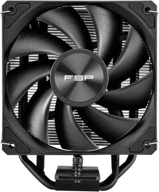 Alt view image 2 of 6 - FSP NP5 Black CPU Cooler,120mm Quiet Fan,4 Copper Heat Pipes Compitable with Latest CPU LGA 1851/1700 / 1200 and AM4 / AM5 with 3 Years Warranty (NP5-Black)