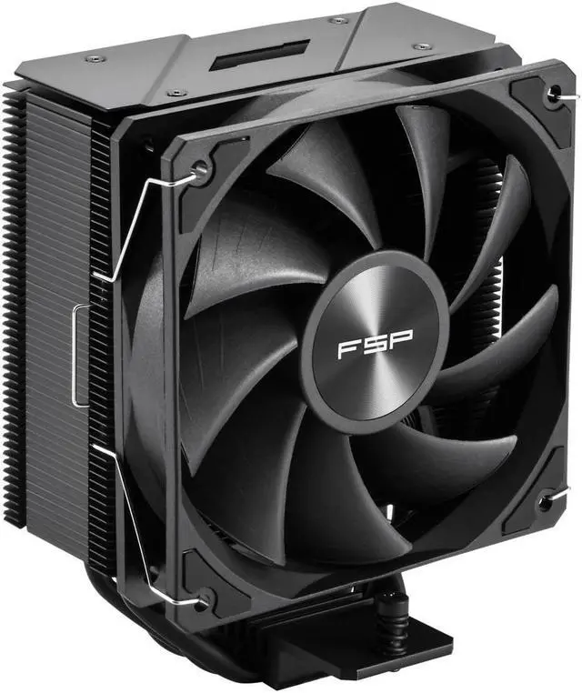Main image of FSP NP5 Black CPU Cooler,120mm Quiet Fan,4 Copper Heat Pipes Compitable with Latest CPU LGA 1851/1700 / 1200 and AM4 / AM5 with 3 Years Warranty (NP5-Black)