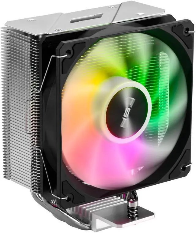 Alt view image 2 of 6 - FSP NP5 CPU Cooler, 120mm ARGB Fan, 4 Copper Heat Pipes, Quiet Operation, and Universal Compatible with Latest CPU LGA 1851/1700 / 1200 and AM4 / AM5 with 3 Years Warranty (NP5-ARGB)
