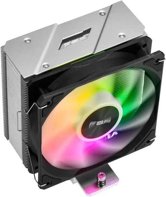 Alt view image 4 of 6 - FSP NP5 CPU Cooler, 120mm ARGB Fan, 4 Copper Heat Pipes, Quiet Operation, and Universal Compatible with Latest CPU LGA 1851/1700 / 1200 and AM4 / AM5 with 3 Years Warranty (NP5-ARGB)