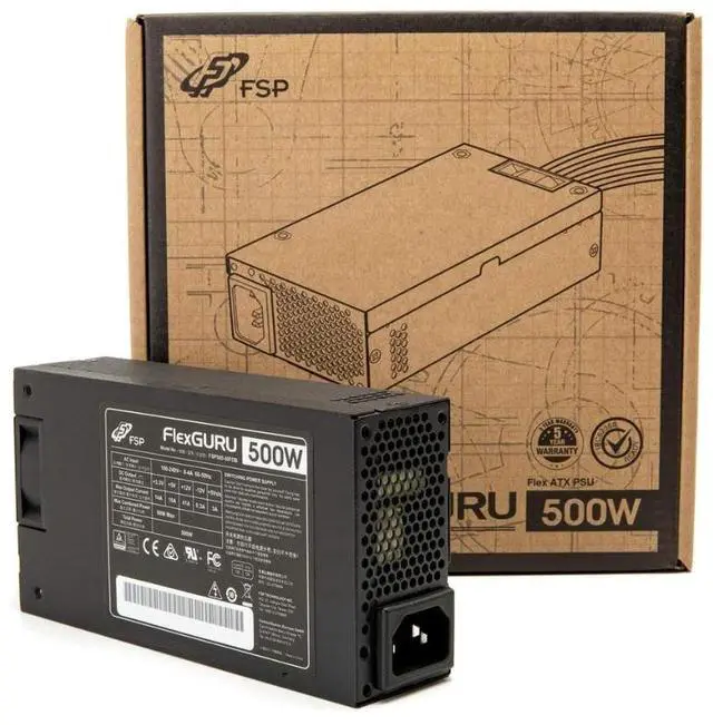 FSP FlexGURU Pro Power Supply, Flex ATX 500W, 80 Plus Gold