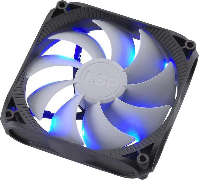 Alt view image 2 of 8 - FSP Group 120mm Quiet Sleeve Bearing Case Fan Blue LED for Computer Cases (CF12S11)