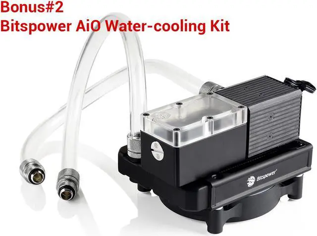 Alt view image 6 of 7 - FSP Hydro PTM+ 1200W Liquid-Cooled PSU with RGB Lights in Water Block & 80PLUS Platinum Certified Full Modular ATX12V/EPS12V (HPTM+ 1200W)