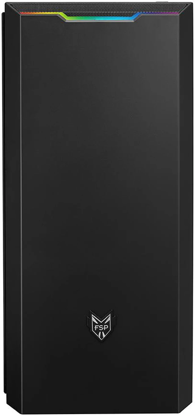 Alt view image 3 of 6 - FSP ATX Mid Tower PC Gaming Case with a Translucent Tempered Glass Side Panel and 1 ARGB Fan & Light Bar (CMT350)