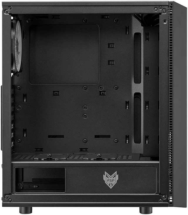 Alt view image 5 of 6 - FSP ATX Mid Tower PC Gaming Case with a Translucent Tempered Glass Side Panel and 1 ARGB Fan & Light Bar (CMT350)