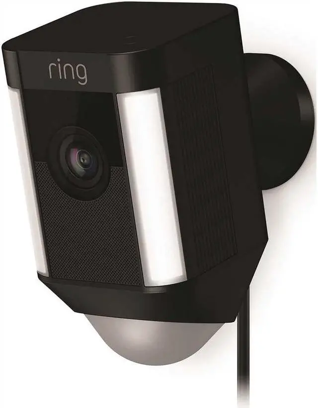Alt view image 19 of 20 - Ring Spotlight Cam Wired, HD Two Way Talk Security Camera Black
