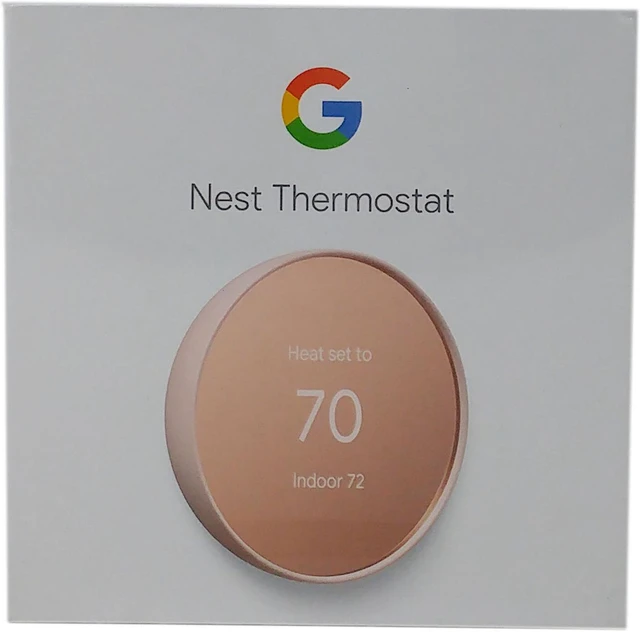 Alt view image 2 of 7 - Nest GA02082-US Programmable Smart Wi-Fi Thermostat for Home - Sand