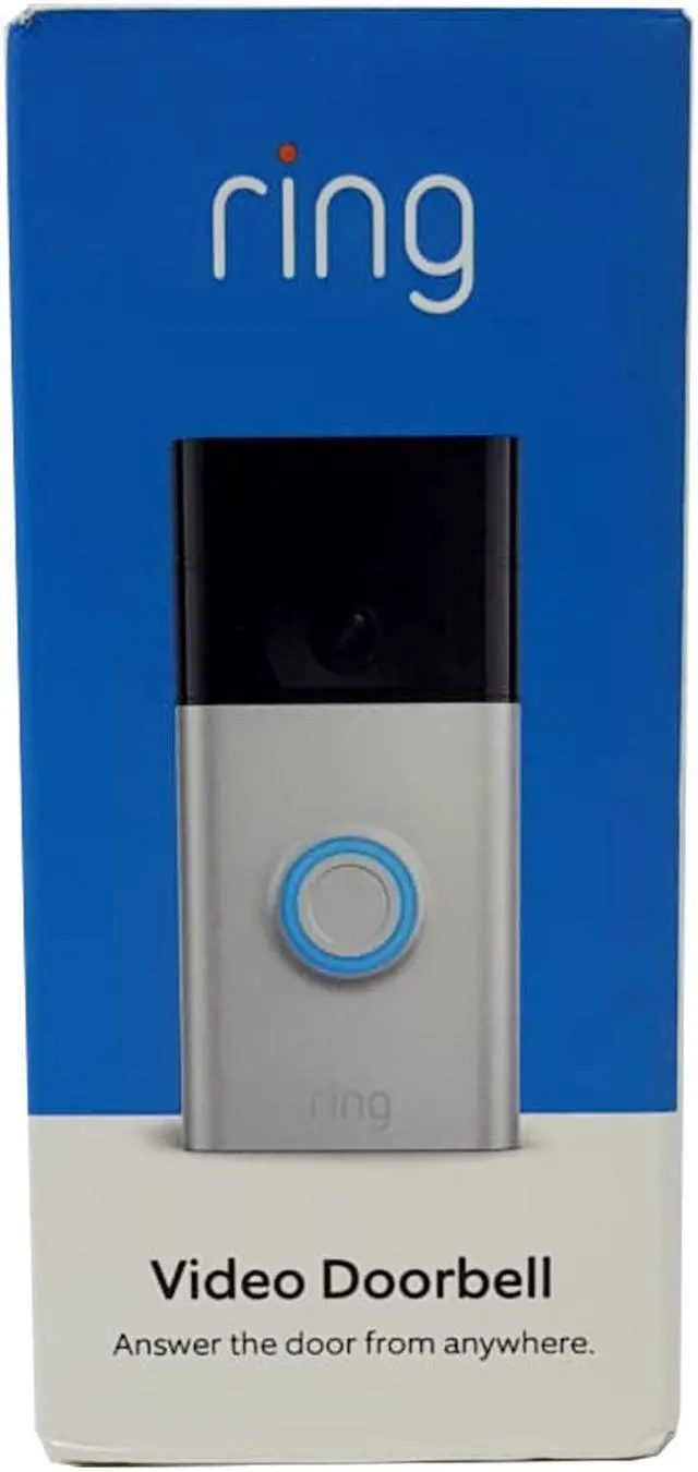Alt view image 3 of 9 - Ring Video Doorbell - 1080p HD video - 2nd Gen – Satin Nickel  B08N5NQ869