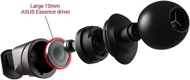 Alt view image 7 of 10 - ASUS ROG CETRA II CORE  in-Ear Gaming Headphones with liquid silicone rubber (LSR) drivers and a 3.5 mm connector compatible with PCs, laptops, mobile phones, ROG Phone 5, PlayStation 5, Xbox Series