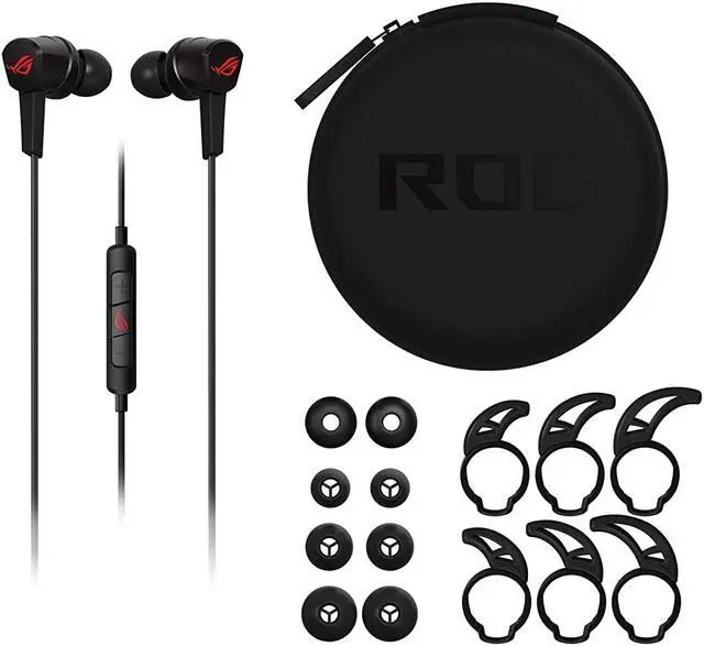 Alt view image 8 of 10 - ASUS ROG CETRA II CORE  in-Ear Gaming Headphones with liquid silicone rubber (LSR) drivers and a 3.5 mm connector compatible with PCs, laptops, mobile phones, ROG Phone 5, PlayStation 5, Xbox Series