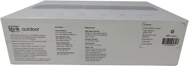 Alt view image 7 of 11 - Blink Outdoor – wireless, weather-resistant HD security camera with two-year battery life and motion detection – 5 camera kit