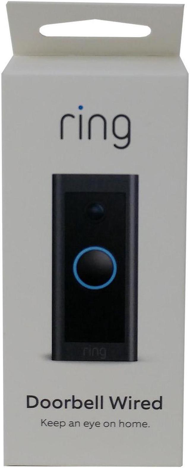 Alt view image 15 of 20 - Ring Wi-Fi Video Doorbell Wired - Black