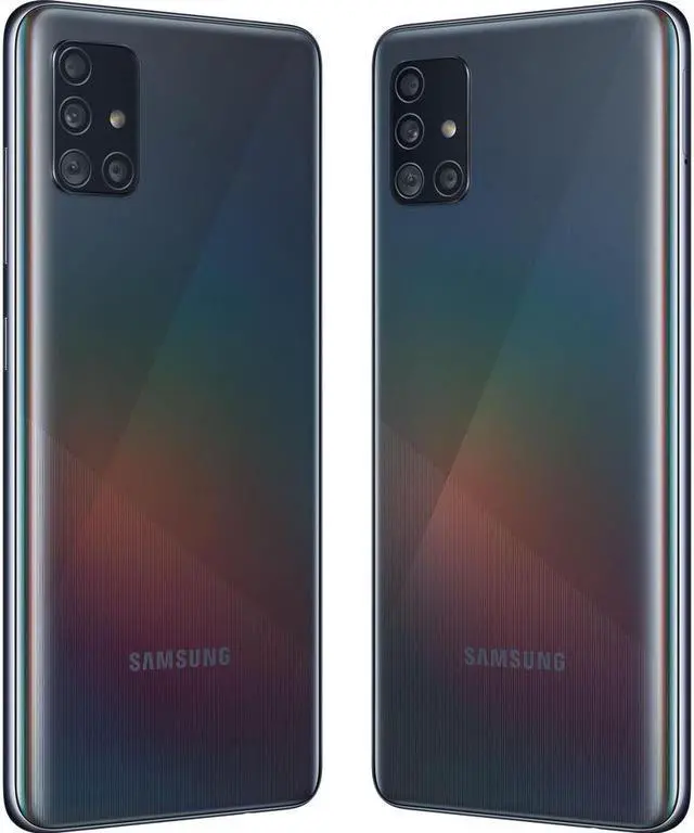 Alt view image 5 of 7 - Samsung Galaxy A51 128GB A515U 6.5 in Super AMOLED Capacitive Display GSM Unlocked 4GB RAM Quad 48MP Camera Smartphone - Prism Crush Black