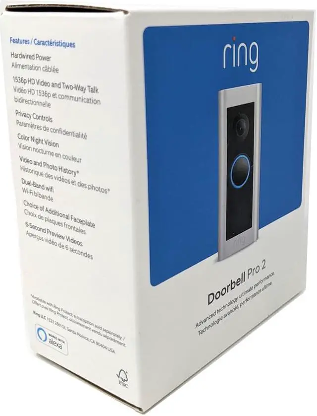 Alt view image 16 of 16 - Ring Doorbell Pro2 | Satin Nickel