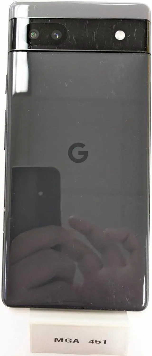 Alt view image 3 of 7 - Grade C Google Pixel 6a 5G 128GB GX7AS Factory Unlocked 6.1 in OLED Display 6GB RAM Smartphone - Charcoal - Generic Box