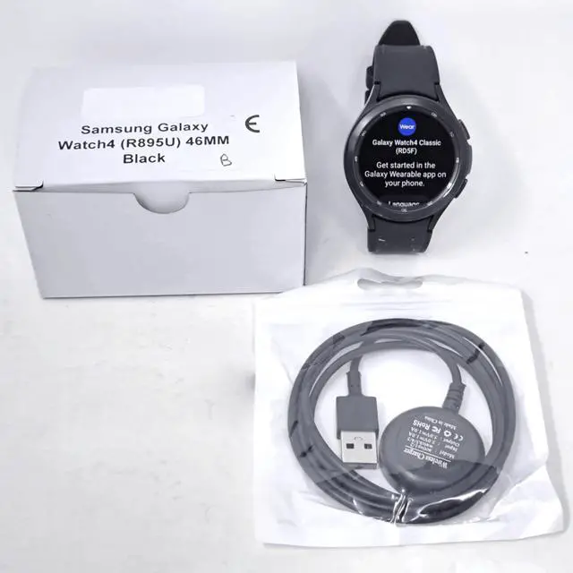 Main image of Samsung Galaxy Watch 4 Classic 46MM SM-R895U Smartwatch - Black - Good