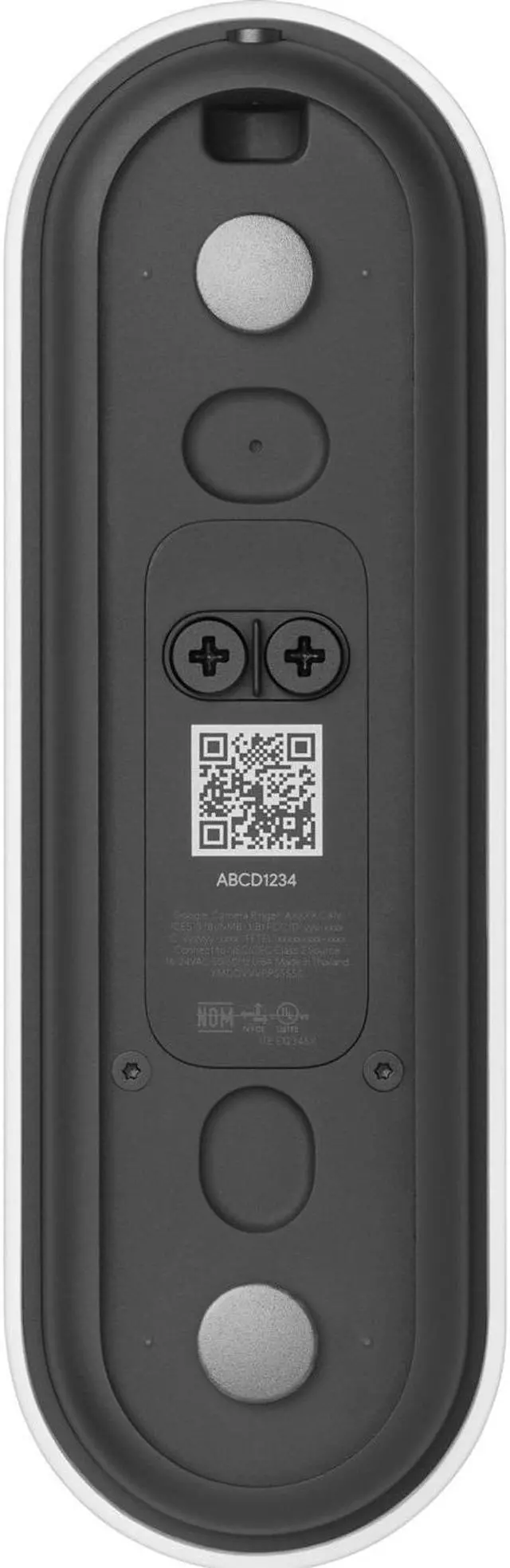 Alt view image 4 of 5 - Google Nest 2nd Gen GA02767-US Wired Doorbell Security Camera - Snow - Open Box