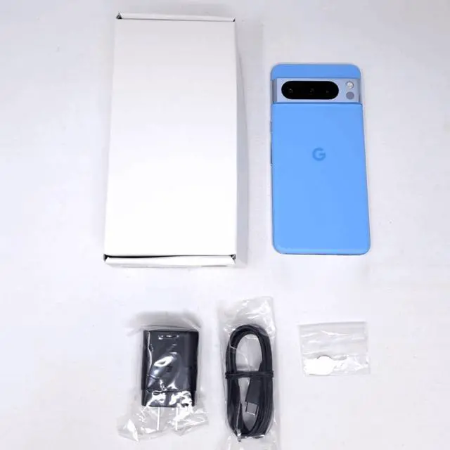 Alt view image 2 of 5 - Google Pixel 8 Pro 5G 128GB G1MNW Unlocked 6.7 in 12GB RAM Smartphone - Bay(Blue) - Like New