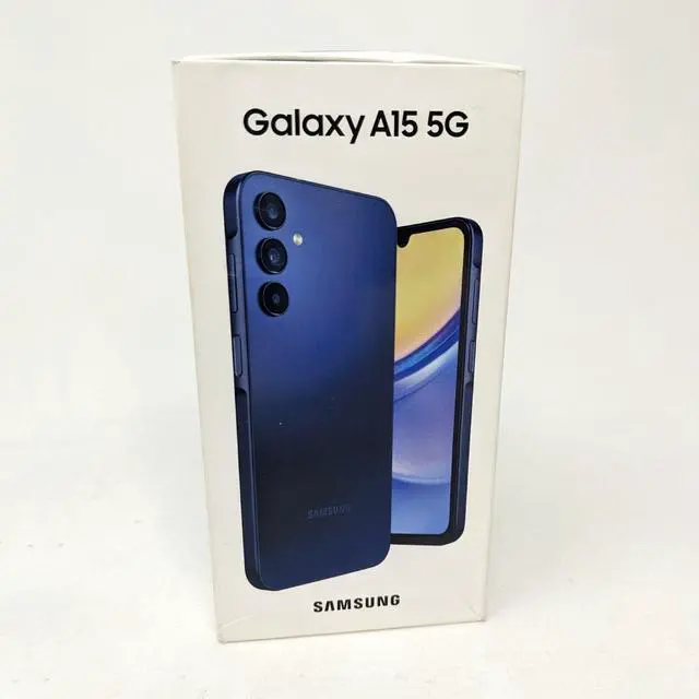 Alt view image 3 of 7 - Samsung Galaxy A15 5G SM-A156U/VZW 128GB Verizon Postpaid Only 6.5in 4GB RAM Smartphone - Blue Black