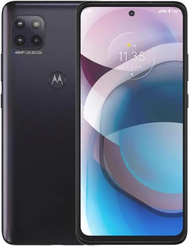 Alt view image 5 of 7 - Motorola One 5G Ace 64GB XT2113-1 Verizon Prepaid Only 6.7 in IPS LCD Display 4GB RAM Triple Camera Smartphone - Volcanic Gray