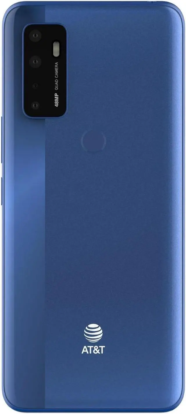 Alt view image 2 of 7 - AT&T Radiant Max 5G 64GB EA211001 4GB RAM 6.8 in LTE Prepaid Phone - Electric Blue