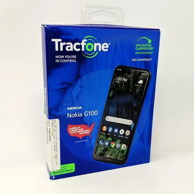 Alt view image 3 of 7 - Nokia Tracfone G100 32GB Prepaid 6.52 in 3GB RAM Smartphone - Blue