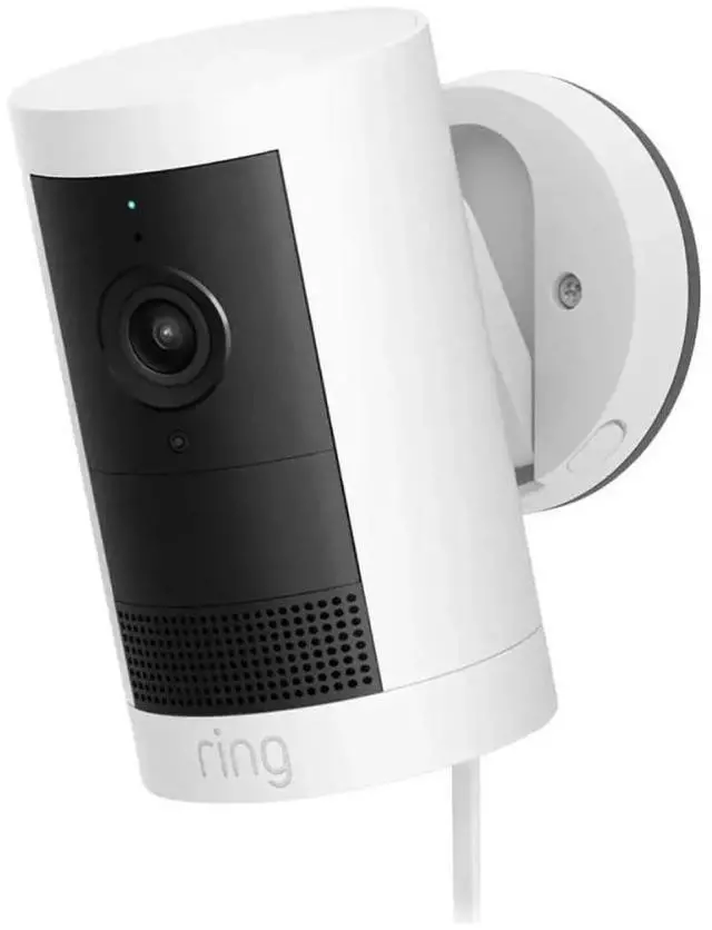 Alt view image 6 of 7 - Ring Outdoor Cam Plus, Plug-In Battery  2K Video with Ring Vision, white