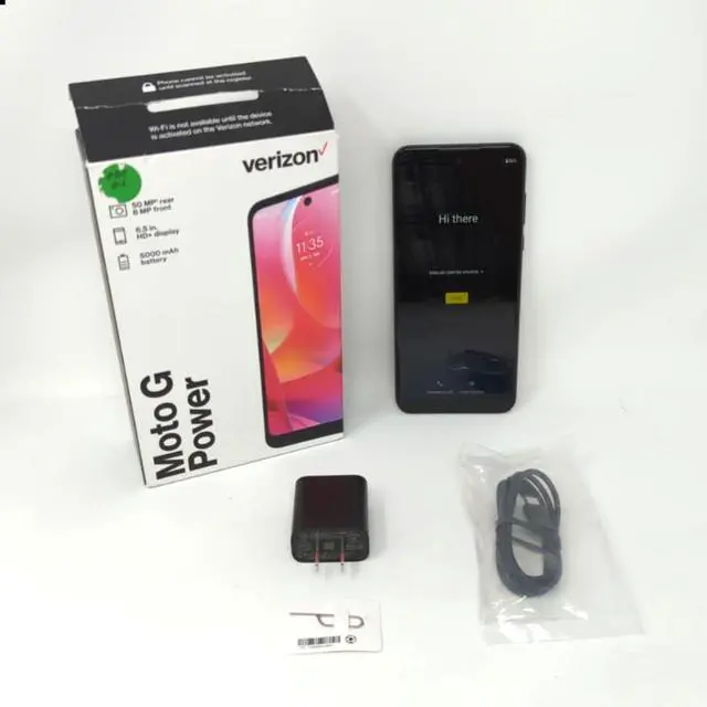Main image of Motorola G Power 64GB Verizon 6.4 inch Prepaid Smartphone - Dark Grove/Green - OB