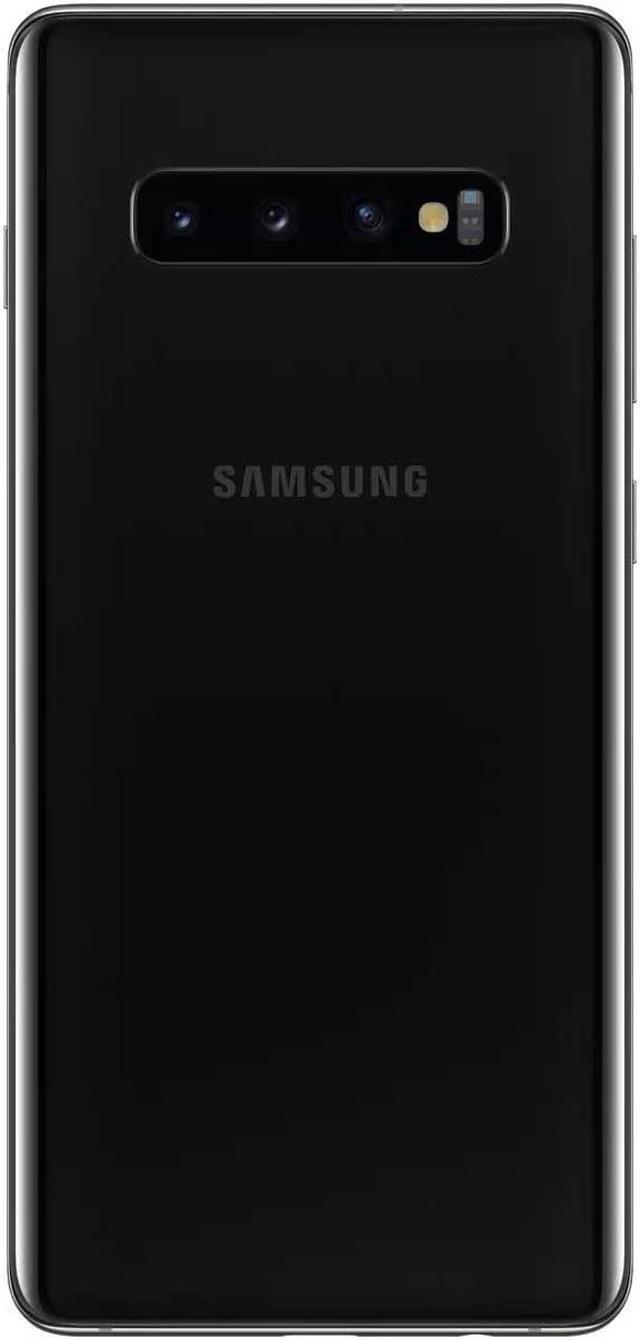 Alt view image 4 of 6 - Samsung Galaxy S10+ Plus 128GB SM-G975U1 GSM Factory Unlocked 4G LTE 6.4" Dynamic AMOLED Display Snapdragon 855 w/ Five Camera Smartphone - Prism Black