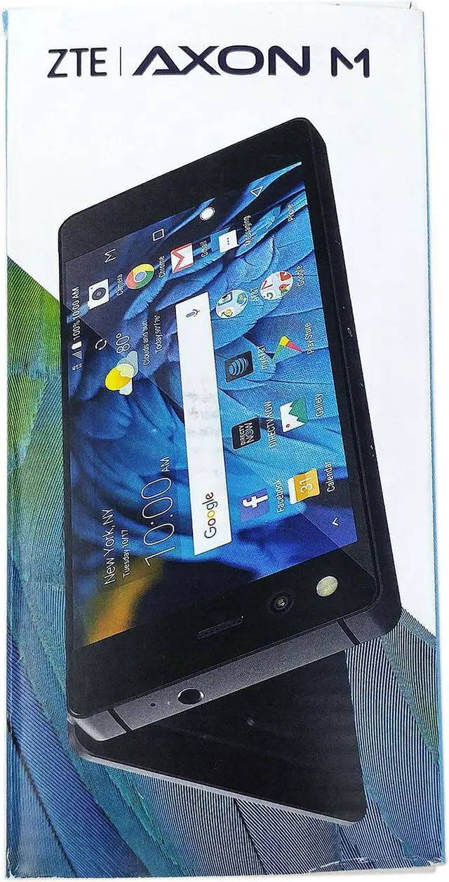 Alt view image 2 of 11 - ZTE Axon M Z999 64GB Unlocked AT&T Dual-Screen Phone w/ 20MP Camera - Black