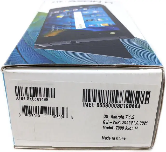 Alt view image 3 of 11 - ZTE Axon M Z999 64GB Unlocked AT&T Dual-Screen Phone w/ 20MP Camera - Black