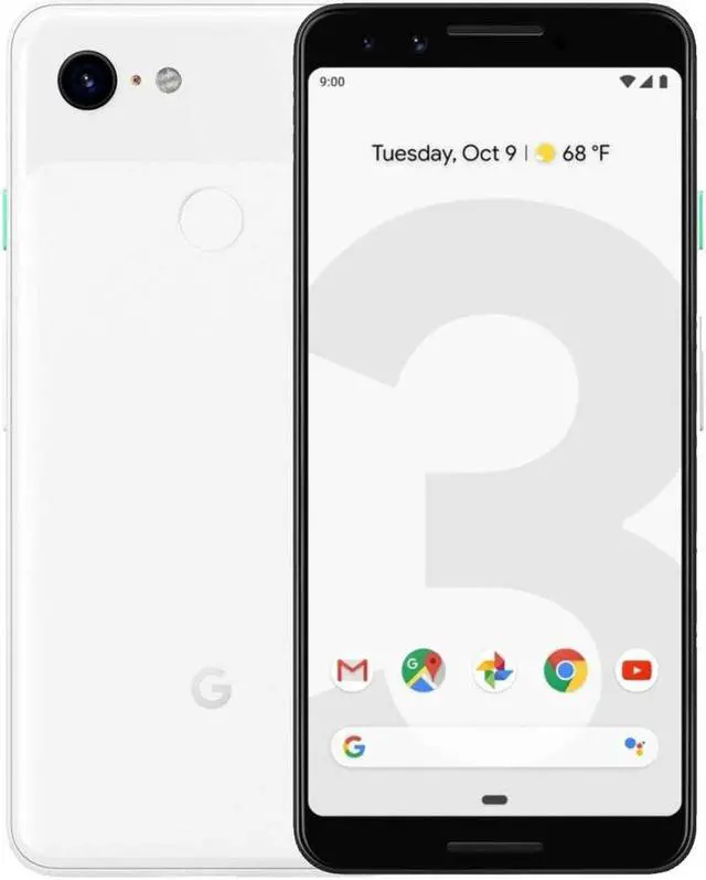 Main image of Google Pixel 3 XL 64GB Unlocked 4G LTE 6.3" P-OLED Display 4GB RAM 12.2MP Rear & Dual 8MP+8MP Front Camera Phone - Clear White