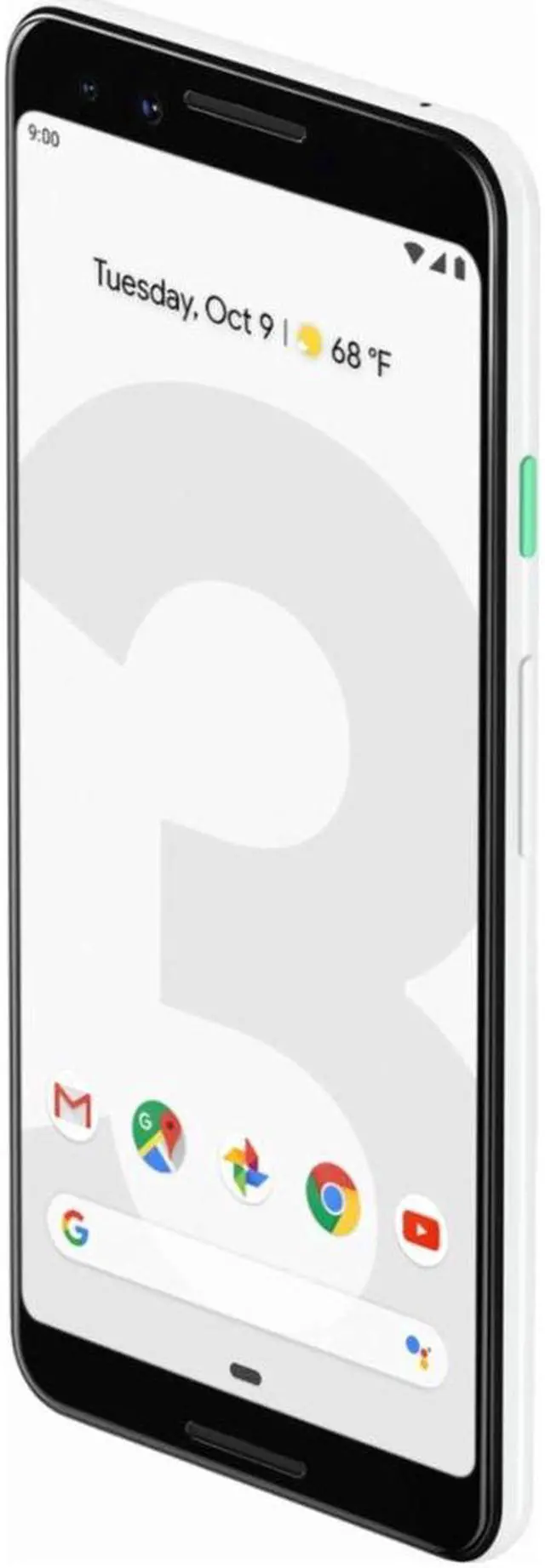 Alt view image 4 of 6 - Google Pixel 3 XL 64GB Unlocked 4G LTE 6.3" P-OLED Display 4GB RAM 12.2MP Rear & Dual 8MP+8MP Front Camera Phone - Clear White