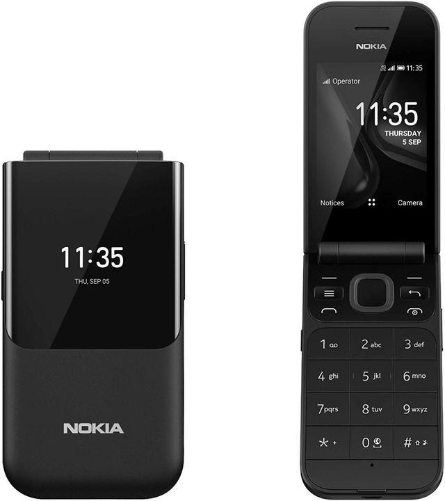 Nokia 2720 Flip Dual-SIM 4GB ROM + 515MB RAM (GSM Only | No CDMA) Factory  Unlocked 4G/LTE Keypad Phone - (Black) - International Version