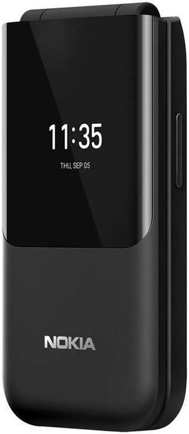 Alt view image 5 of 7 - Nokia 2720 Flip 4GB GSM Factory Unlocked 2.8 in Display 4G LTE KaiOS, Dual-core processor Flip Phone - Black - International Version
