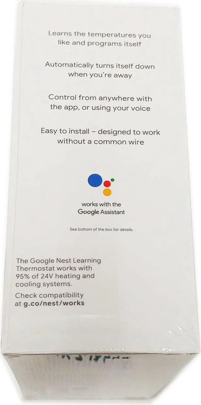 Alt view image 7 of 10 - Google Nest Learning Thermostat - Programmable Smart Thermostat for Home - 3rd Generation Nest Thermostat - Works with Alexa